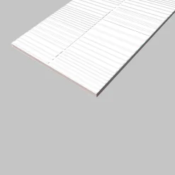 GoodHome Faïence Unie|Faïence Pour Wc<Faïence murale intérieur blanc brillant à motif L.60 x l.30 cm x ép.7 mm, Colville