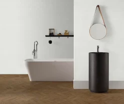 Carrelage Mural Pour Douche|Carrelage Mural Pour Salle De Bains<Faïence murale intérieur effet pierre blanc mat L.90 x l.30 cm x ép.8,7 mm, Astor