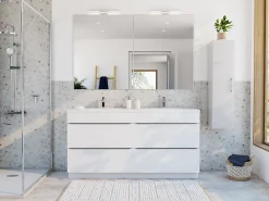 Mykonos Faïence murale intérieur effet pierre ivoire mat L.75 x l.25 cm x ép.9 mm, GeoTech- Carrelage Mural Pour Douche|Carrelage Mural Pour Cuisine
