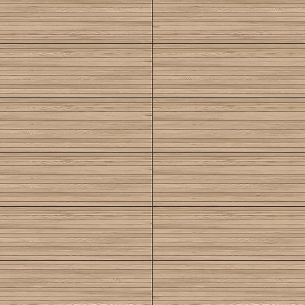 Faïence murale intérieur effet bois décor lamelles L.75 x l.25 cm x ép.9 mm, Teka- Carrelage Mural Pour Cuisine|Faïence Effet Bois