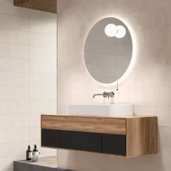 Mykonos Faïence murale intérieur effet béton beige mat L.75 x l.25 cm x ép.9 mm, Terre- Carrelage Mural Effet Béton|Carrelage Mural Pour Salle De Bains