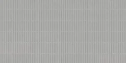 Faïence murale intérieur gris mat effet cannelures L.90 x l.30 cm x ép.10,8 mm, Astor- Faïence Unie|Faïence Pour Wc