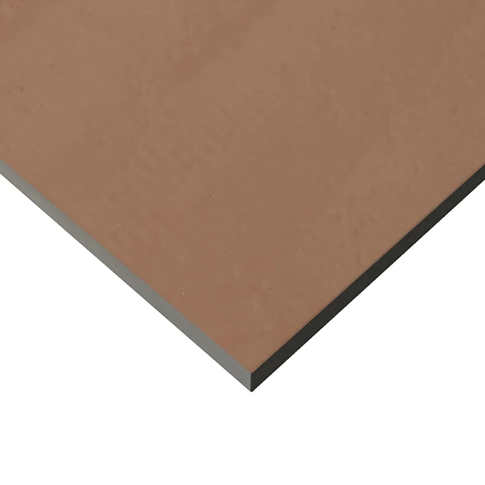 Faïence murale intérieur marron mat L.75 x l.25 x ép.9 mm, Terre- Carrelage Mural Effet Béton|Carrelage Mural Pour Pièce À Vivre