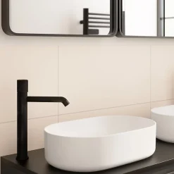 GoodHome Faïence murale intérieur sable satiné L.60 x l.30 cm x ép.7 mm, Colville- Faïence Unie|Faïence Pour Douche