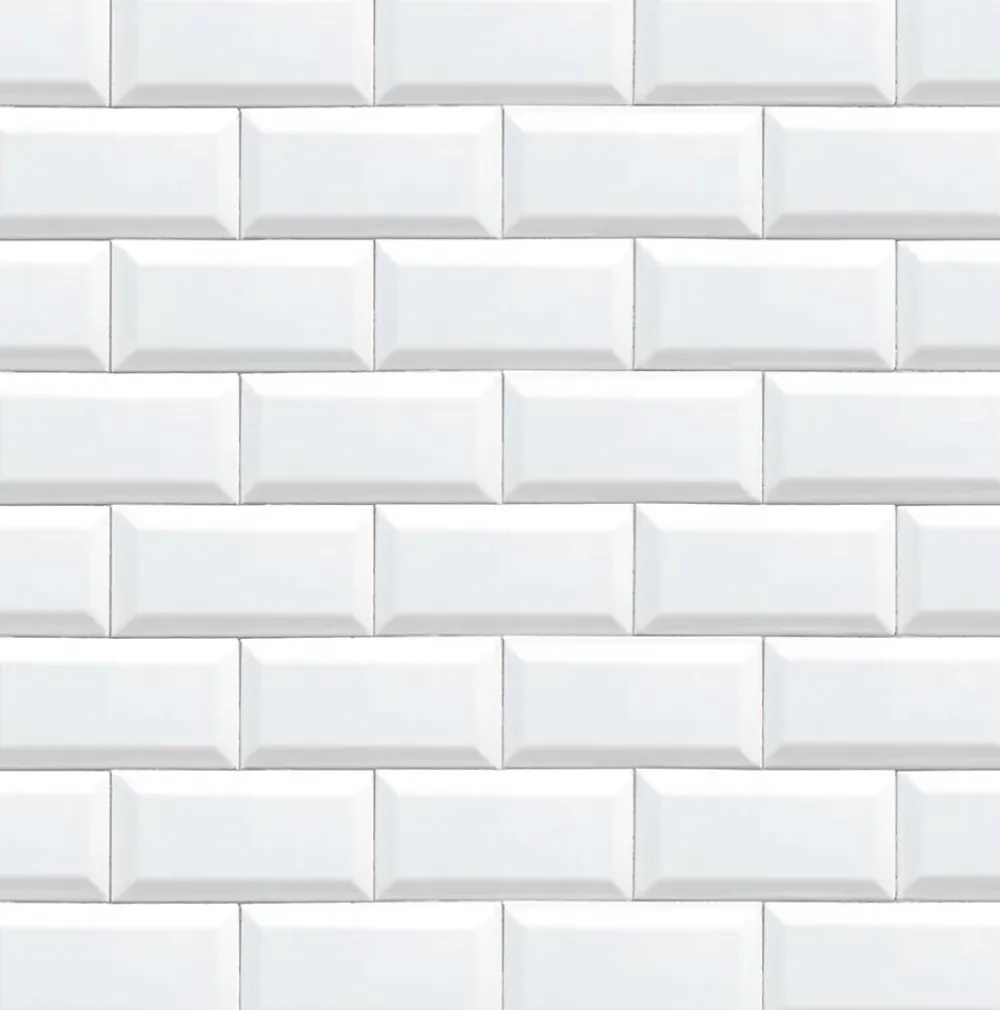 Elyssa Ceramic Faïence murale métro blanc mat L.15 x l.7,5 cm x ép.7,2 mm- Faïence Unie|Faïence Pour Douche