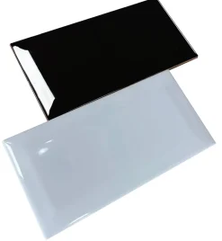 Elyssa Ceramic Faïence Unie|Faïence Pour Douche<Faïence murale métro noir brillant L.15 x l.7,5 cm x ép.7,2 mm