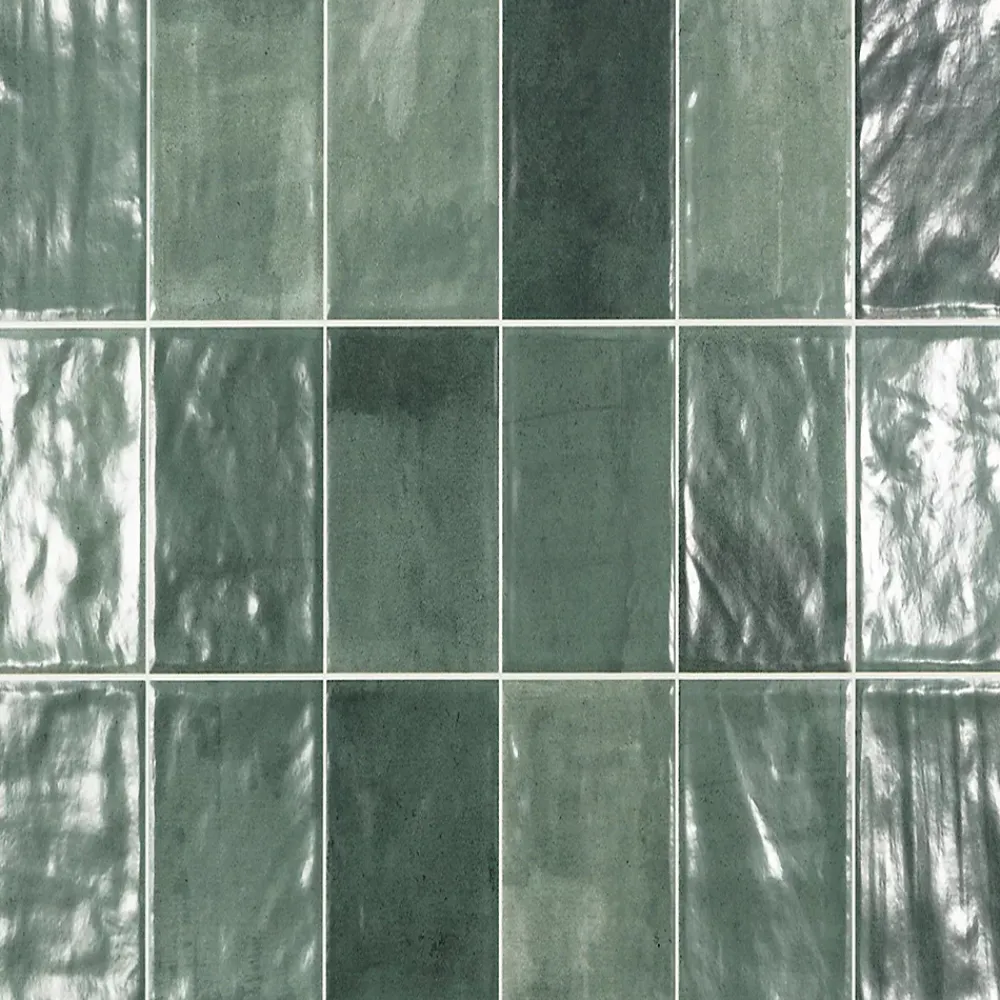 Ecoceramic Faïence murale vert brillant L.60 x l.31,6 cm x ép.9 mm, Soul- Faïence Unie|Faïence Pour Wc