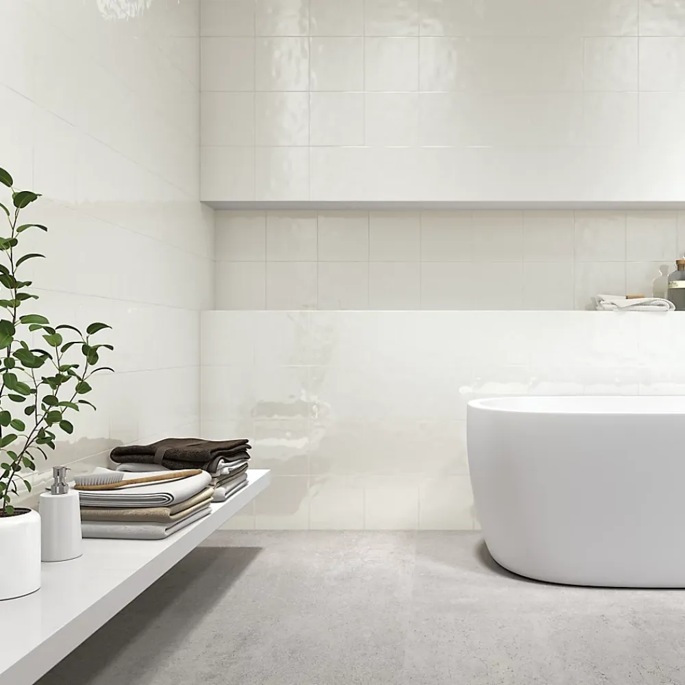 Vives Faïence Pour Salle De Bains|Faïence Unie<Faïence Paola Rose 20 x 20cm ( vendu par boite de 1 m² )