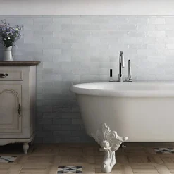 Gioia Materia Faïence Pour Douche|Faïence Pour Salle De Bains<Faience Effet Zellige Bleu Clair MALLORCA 6,5x20cm Blue - Les Carreaux de Jean