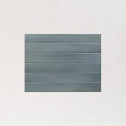 Les Carreaux De Jean  Faïence Pour Cuisine<Faience Effet Zellige Bleu MASSIMO Smoke Blue 5x40cm - Les Carreaux de Jean