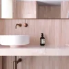 Les Carreaux De Jean  Faience Effet Zellige Rose MASSIMO Pink Sand 5x40cm - Les Carreaux de Jean- Faïence Pour Salle De Bains|Faïence Pour Douche