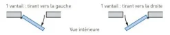 Gd Menuiseries Fenêtre Bois<Fenetre Bois 1 Vantail H105 X L80 Côte Tableau Tirant Droite