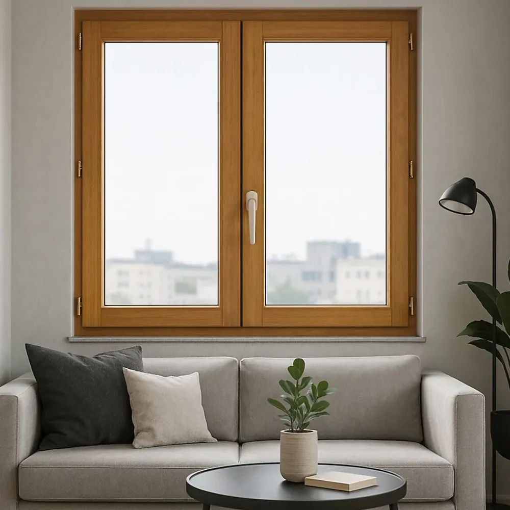Gd Menuiseries Fenêtre Bois<Fenetre Bois 2 Vantaux H115 X L100 Côte Tableau, Poignee (ref 010220f9)