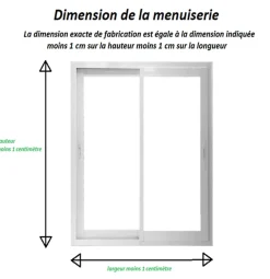 Gd Menuiseries Fenêtre Aluminium<Fenetre Coulissante Aluminium H105 X L100 Blanc 2 Vantaux