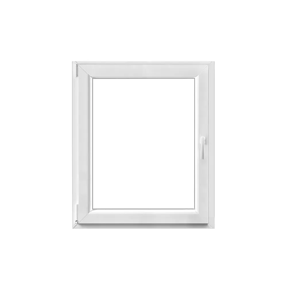 GoodHome Fenêtre Pvc<Fenêtre 1 vantail oscillo-battante, tirant gauche double vitrage en PVC blanc l.85 x H.98 cm