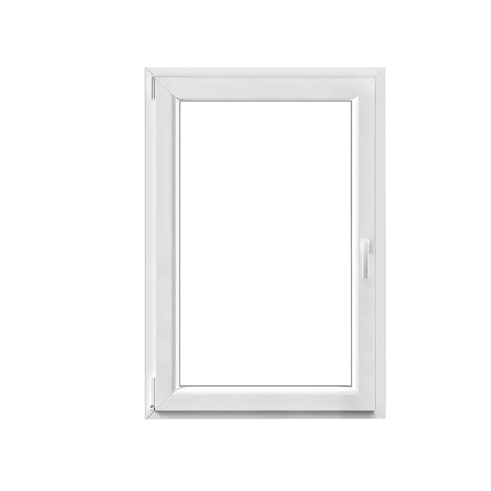 GoodHome Fenêtre 1 vantail oscillo-battante, tirant gauche double vitrage en PVC blanc l.85 x H.118 cm- Fenêtre Pvc