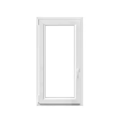 GoodHome Fenêtre 1 vantail oscillo-battante, tirant gauche double vitrage en PVC blanc l.65 x H.118 cm- Fenêtre Pvc