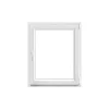 GoodHome Fenêtre 1 vantail oscillo-battante, tirant droit double vitrage en PVC blanc l.85 x H.98 cm- Fenêtre Pvc