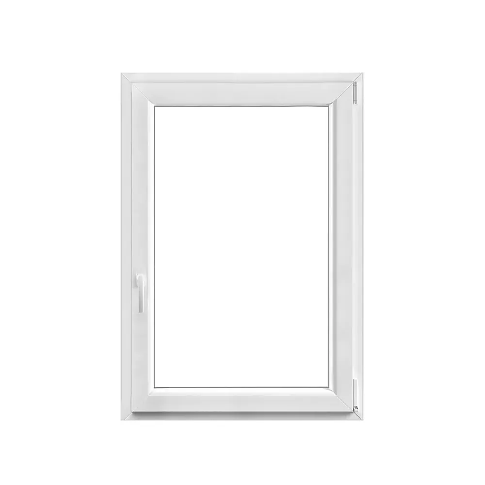 GoodHome Fenêtre Pvc<Fenêtre 1 vantail oscillo-battante, tirant droit double vitrage en PVC blanc l.85 x H.118 cm