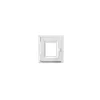 GoodHome Fenêtre 1 vantail oscillo-battante, tirant gauche double vitrage en PVC blanc l.45 x H.48 cm- Fenêtre Pvc