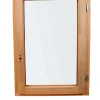 GoodHome Fenêtre 1 vantail tirant droit double vitrage en bois marron l.65 x H.77,8 cm- Fenêtre Bois