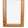 GoodHome Fenêtre 1 vantail tirant gauche double vitrage en bois marron l.65 x H.77,8 cm- Fenêtre Bois