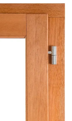 GoodHome Fenêtre 1 vantail tirant gauche double vitrage en bois marron l.65 x H.77,8 cm- Fenêtre Bois