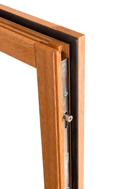GoodHome Fenêtre 1 vantail tirant gauche double vitrage en bois marron l.45 x H.47,8 cm- Fenêtre Bois