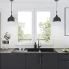 GoodHome Fenêtre Pvc<Fenêtre 2 vantaux oscillo-battante, tirant droit double vitrage en PVC blanc l.85 x H.168 cm