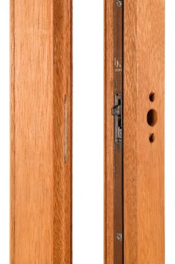 GoodHome Fenêtre 2 vantaux tirant droit double vitrage en bois marron l.125 x H.97,8 cm- Fenêtre Bois