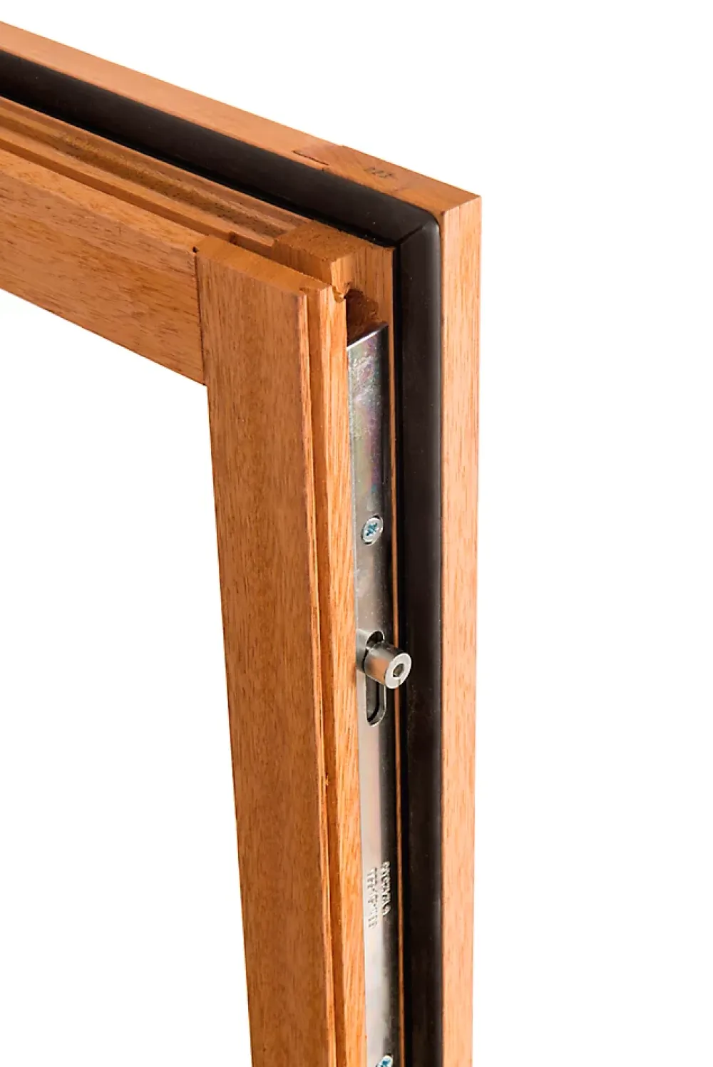 GoodHome Fenêtre 2 vantaux tirant droit double vitrage en bois marron l.125 x H.97,8 cm- Fenêtre Bois