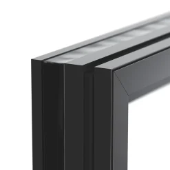 GoodHome Fenêtre Aluminium<Fenêtre alu 2 vantaux oscillo-battant + volet roulant électrique gris - l.120 x h.115 cm