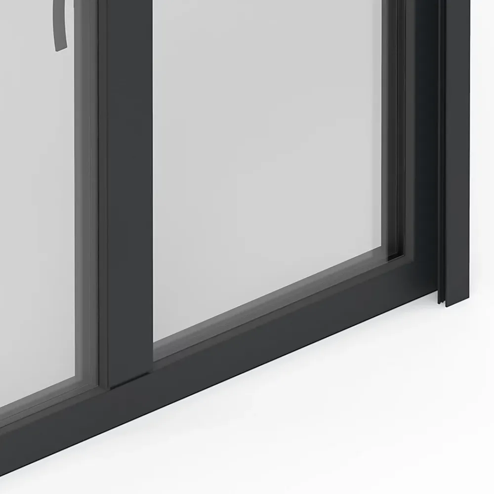 GoodHome Fenêtre Aluminium<Fenêtre alu 2 vantaux oscillo-battant + volet roulant électrique gris - l.120 x h.115 cm
