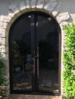 3 in 1 Fenêtre Aluminium avec 1 ventail ouvrant RAL 7016 ( L.: 120 cm x H.: 100 cm)- Fenêtre Aluminium