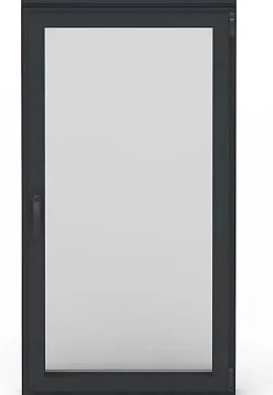3 in 1 Fenêtre Aluminium avec 1 ventail ouvrant RAL 7016 ( L.: 95 cm x H.: 220 cm)- Fenêtre Aluminium