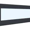 Fral Fermetures Fenêtre de cave soufflet PVC anthracite L 1000mm x H 500mm ouvrant haut- Fenêtre Pvc