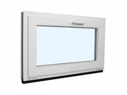 Fral Fermetures Fenêtre Pvc<Fenêtre de cave soufflet PVC blanc L 800mm x H 500mm