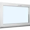 Fral Fermetures Fenêtre de cave soufflet PVC blanc L 900mm x H 500mm- Fenêtre Pvc