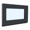 Fral Fermetures Fenêtre de cave soufflet PVC anthracite L 800mm x H 500mm ouvrant haut- Fenêtre Pvc