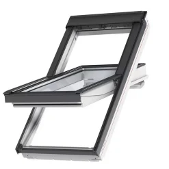 VELUX Fenêtre de toit à projection par le bas GPU UK04 0057 L.134 x H.98 cm Tout confort EverFinish blanc- Velux Et Fenêtre De Toit