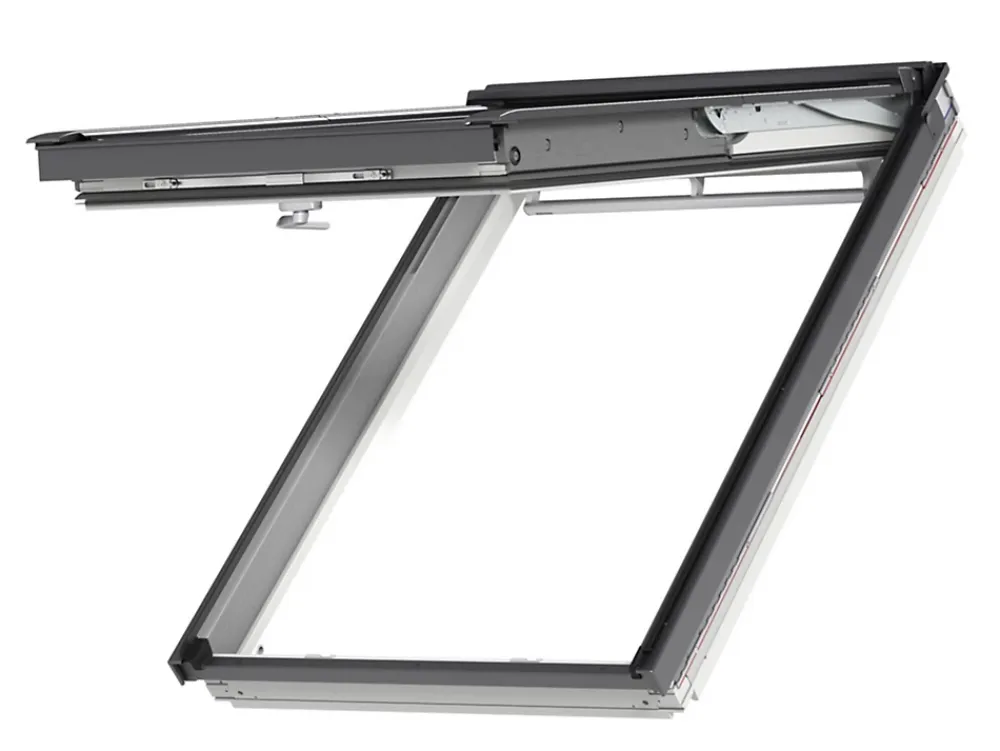 Velux Velux Et Fenêtre De Toit<Fenêtre de toit à projection Tout Confort Whitefinish - bois peint en blanc L. 134 x H. 98 cm (GPL 2057 UK04)