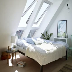 VELUX Fenêtre de toit à rotation GPU MK06 0057 L.78 x H.118 cm Tout confort EverFinish blanc- Velux Et Fenêtre De Toit