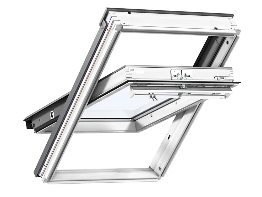 Velux Velux Et Fenêtre De Toit<Fenêtre de toit à rotation Confort Whitefinish - bois peint en blanc L. 114 x H. 118 cm (GGL 2076 SK06)
