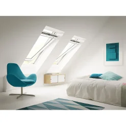 Velux Fenêtre de toit à rotation Standard Whitefinish - bois peint en blanc L. 55 x H. 78 cm (GGL 2054 CK02)- Velux Et Fenêtre De Toit