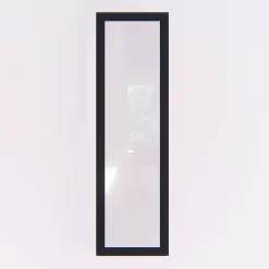 GoodHome Fenêtre Aluminium<Fenêtre fixe double vitrage en aluminium gris l.63 x H.217 cm