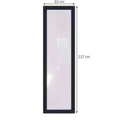 GoodHome Fenêtre Aluminium<Fenêtre fixe double vitrage en aluminium gris l.63 x H.217 cm