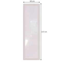 GoodHome Fenêtre Aluminium<Fenêtre fixe double vitrage en aluminium blanc l.63 x H.217 cm