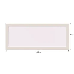 GoodHome Fenêtre Aluminium<Fenêtre fixe double vitrage en aluminium blanc l.153 x H.62 cm
