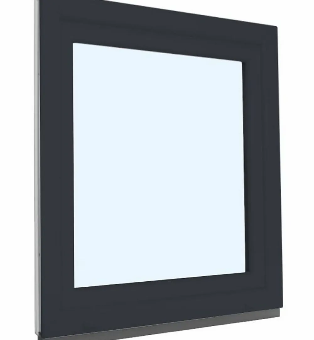 Fral Fermetures Fenêtre Pvc<Fenêtre oscillo-battante PVC anthracite L 650mm x H 750mm ouvrant gauche