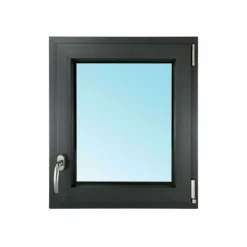Fral Fermetures Fenêtre Pvc<Fenêtre oscillo-battante PVC anthracite L 650mm x H 750mm ouvrant gauche
